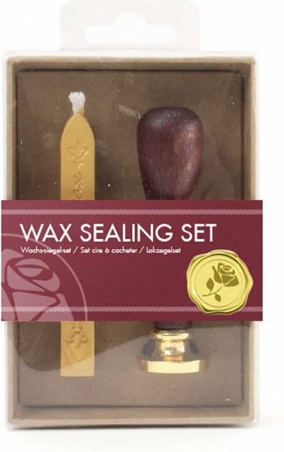 Lakzegel set, Roos stempel