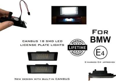 OEM Line - LED Kentekenverlichting set voor BMW 1 Serie E81 E87 F20 F21 6 Serie E63 E64 F06 F12 F13 Z4 E85 E86 I3 LED Kenteken set verlichting units Kenteken lampen verlichting 6000K wit