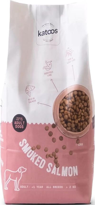 Katoos - Smoked Salmon - Premium food voor volwassen honden - 12 kg