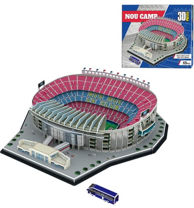 WEBU Premium Bouwpakket FC Barcelona Camp Nou Stadion - 3D knutselen