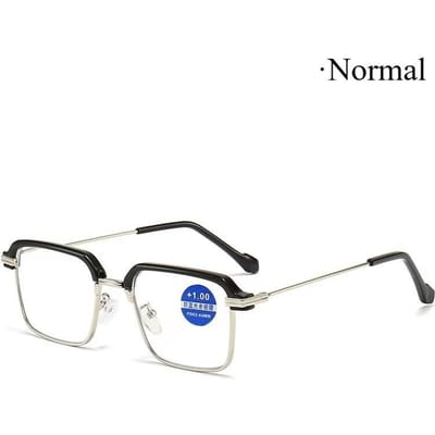 Voor Heren Zakelijk Groot Montuur Fotochrome Presbyopie Bril Ultra Licht en HD Helder Transparante Glazen Sterkte Tot +4 . 0 2.5