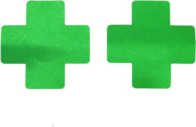 Go Go Gadget - Tepelcovers - kruis - neon groen