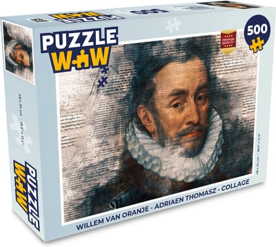 Puzzel Willem van Oranje - Adriaen Thomasz - Collage - Legpuzzel - Puzzel 500 stukjes