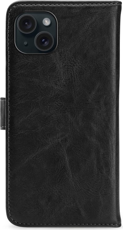 My Style Telefoonhoesje geschikt voor Apple iPhone 15 Plus Hoesje | My Style Flex Wallet Bookcase Portemonnee | Pasjeshouder voor 3 Pasjes | Telefoonhoesje voor Pinpas / OV Kaart / Rijbewijs - Zwart