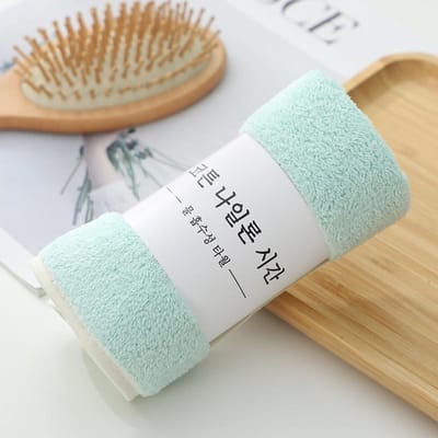 Serviette Corail Peluche Haute Densité Épaissie et Fortement Absorbante Serviette de Toilette 30*60cm