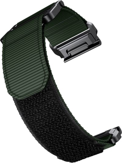 Nylon bandje - geschikt voor Garmin Fenix 3 / 5X / 5X Plus / 6X / 6X Pro / 7X / 7X Pro / 8 (51 mm) / Quatix 3 / 6X / Tactix (7) / Enduro (2) / Descent Mk1 / Mk2(i) / Mk3i 51 mm / D2 / Delta PX / Mach 1 Pro / Epix Pro Gen 2 51 mm - donkergroen