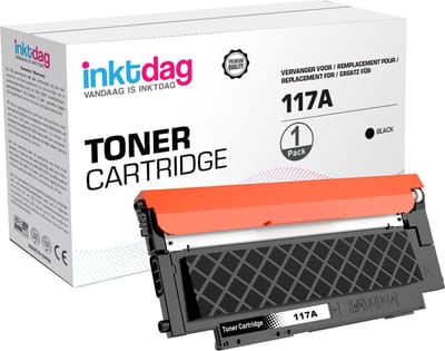 Inktdag® Laser toner cartridges voor HP (117A) W2071A met chip | Geschikt voor HP Color Laser 150A, 150NW, MFP 178NW, MFP 179NW