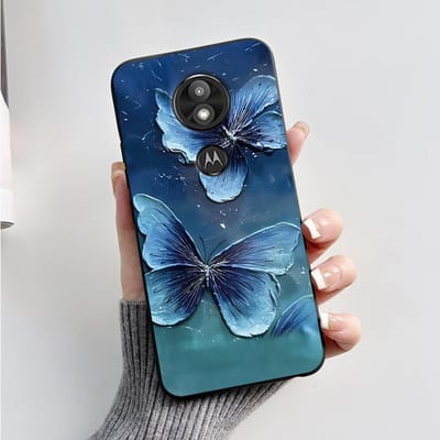 Hoesje Cover Voor Motorola Moto G7 Play Prachtig Hoesje Zachte Siliconen Shell Voor Motorola Moto G7 Power Schattig Cartoon Zwart Hoesje Moto G7 Play