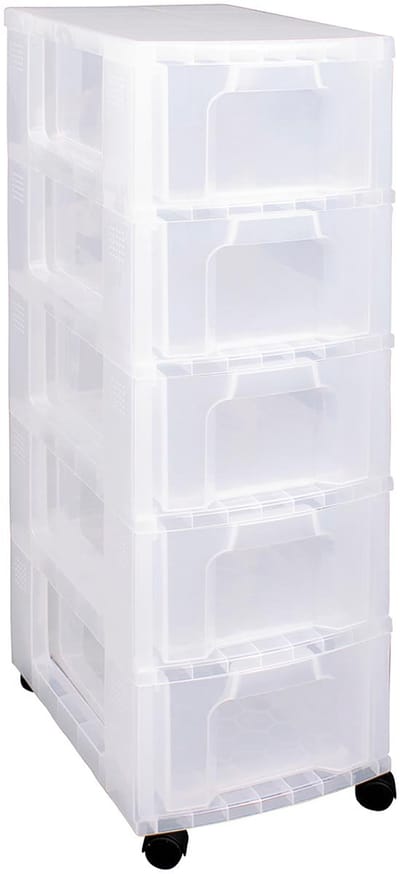 Really Useful Box ladenblok 5 x 12 l | transparant