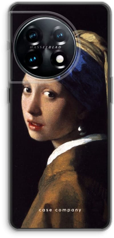 Case Company® - Hoesje geschikt voor OnePlus 11 hoesje - The Pearl Earring - Soft Cover Telefoonhoesje - Bescherming aan alle Kanten en Schermrand