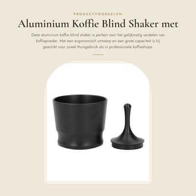 Dailygoods- Koffiepoeder Picker 51/53/58 Mm - Aluminiumlegering - Ergonomisch Ontwerp - Geschikt voor Thuis/Coffeeshops - Grote Capaciteit - Multi-scenario Toepasbaarheid - Koffiemolen