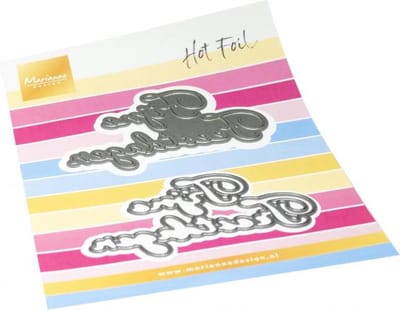 Marianne Design Craftable, Hot Foil – Fijne Feestdagen