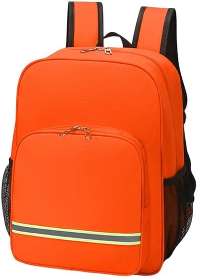 EHBO Rugzak - Noodtas Outdoor - Veilig Transport - Waterdichte Bescherming - 30x16x40cm - Oranje