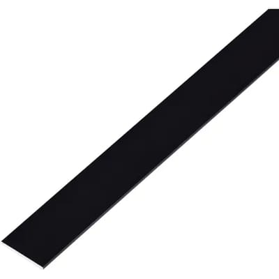 Alberts Plat Profiel - Aluminium Zwart - 30x2mm 1m