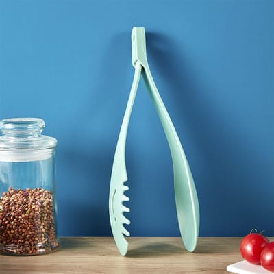 Pinces à aliments de cuisine, pinces à barbecue, pinces à salade, pinces à pain, pinces à buffet, pinces à pâtes, outils de cuisine multifonctions One Size vert