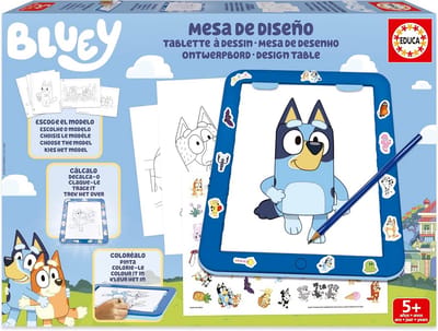 Tekentafel Set - Licht Projector - Creatief Ontspannen - 3-in-1 Activiteiten - 32 Pagina's - Blauw