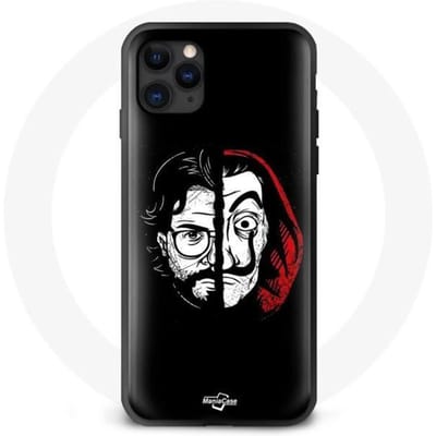 Coque Iphone 11 - La Casa de Papel - Mask El Profesor - Souple - Noir - Mixte