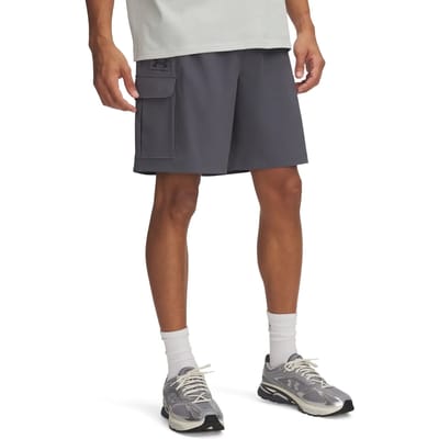 Under Armour Vibe Woven Cargo Heren Short 1386560-025 - Kleur Grijs - Maat S