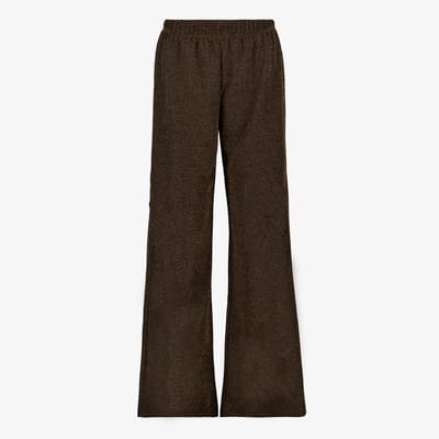 TwoDay dames wide leg broek zwart goud - Maat XS
