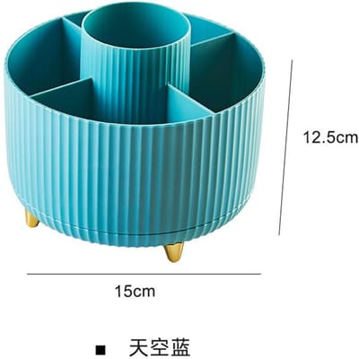 360 Graden Roterende Pennenhouder Ruim Pen Potlood Pot Plastic Kantoorartikelen Bureau Organizer Doos Make-up Kwastenrek