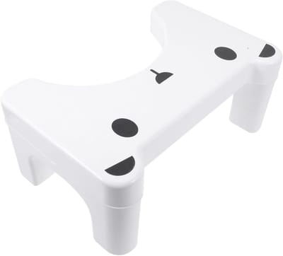 Toiletverhoger Kruk - Wc Opstapje - Comfortabel Toiletgebruik - Antislip Textuur - 39.5 cm Lengte - Wit