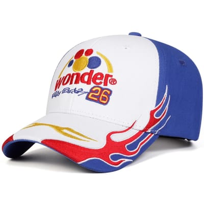 Casquettes de Baseball Unisexes Broderie Lettres Wonder Printemps et Automne Outdoor Réglables Casquettes Décontractées Chapeau Pare-Soleil Casquette de Sport white