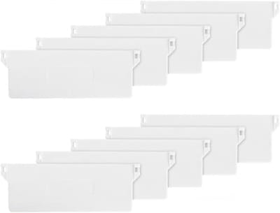 Set van 10 Gewichten voor Verticale Jaloezieën, 127 mm Witte Slats, Vervangingsonderdelen voor Gordijnen, Accessoires voor Raambekleding en Deuren