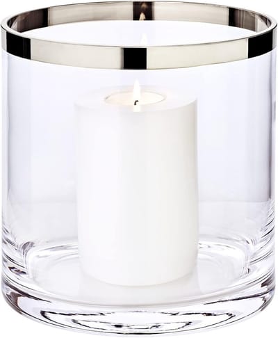 Molly Lantaarn - Windlicht Kristalglas - Sfeerverlichting Creëren - Mondgeblazen Kristalglas - 18 cm Hoogte - Helder