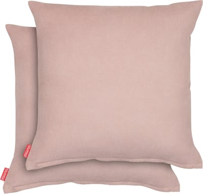 Blumtal Chenille Kussenslopen - Set van 2 - Zacht en met Blinde Rits - Kussenhoes 60 x 60, Dusty Pink - Roze