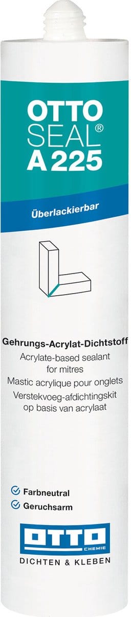 Ottoseal A225 afdichtingskit - 310 ml koker - translucide - veelzijdig voor aansluitvoegen binnen