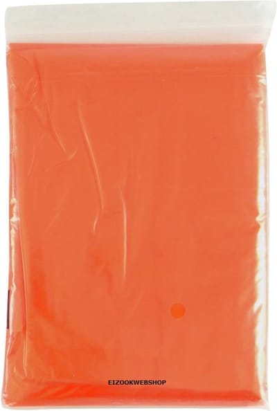 Eizook van 10 stuks wegwerp poncho Oranje| Regen | Festival | wandelen | evenement - Specialties by EIZOOK