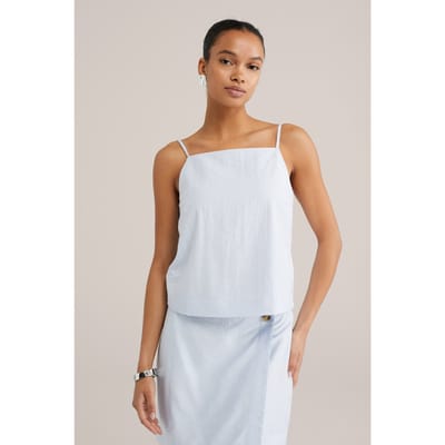 We Fashion Singlet Light Blue Size: XL | Tanks &amp; Camis Outlet | Dames | Blauw