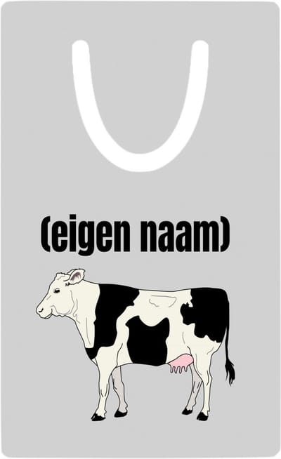 Hacebo® - koe met eigen naam metalen boekenlegger - Koe - boeren/koeien liefhebbers - iemand die houdt van koeien - verjaardag - cadeau - kado - geschenk Bladwijzer boekenleggers - 7.6 cm x 5cm