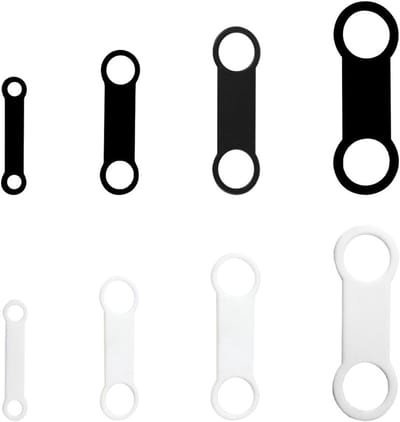 8 Stuks Siliconen Hondenlabels - Vervangbare Elastische Houder voor Persoonlijke Identificatie - Sterke en Duurzame Band voor Huisdierenhalsbanden en Kattenhalsbanden