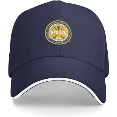 Pga-Sport-Golf-Tournoi-Maître Casquette de Baseball Casquette de Golf Grande Taille Chapeau Chapeau Enfant Garçon Femme blue