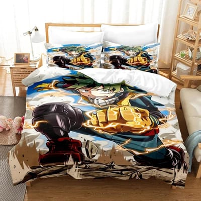 Nieuwe My hero academia Beddengoed Set Eenpersoons Twijfelaar Volledig Queen King Size Kawaii Bed Set Volwassene Kind Slaapkamer Dekbedovertrek Sets 3D Anime US Full 200x230cm