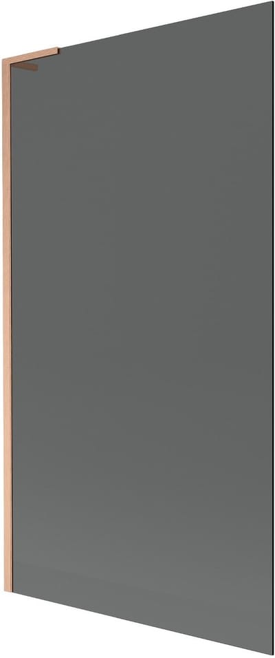 Mexen Next L badwand met 1 paneel 100 x 150 , grafiet, geborsteld koper - 895-100-000-03-40-65