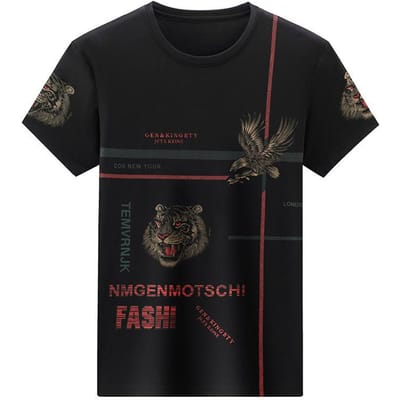 Zomer Kortmouwige Mannen Trendy Kleding Ontwerp Niche Ins Hong Kong Stijl Losse Mode T-shirt voor Mannen 4XL