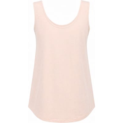 Casual U-Hals Katoenmix Tanktop