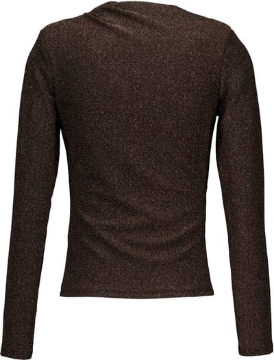 Freebird Tasmin Ls Tops & T-shirts Dames - Shirt - Brons - Maat XS