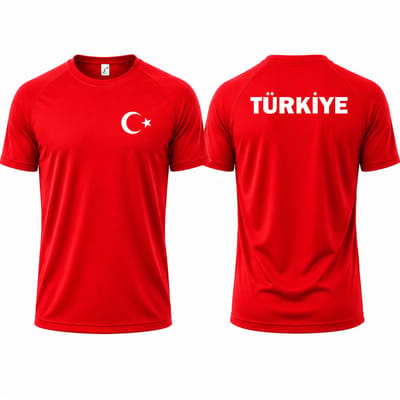 Landenteams Turkije - WK 2026 - Voetbal Shirt - Maat S - Voetbaltenue - Voetbal Spullen - Dry Fit - Ademend - Mesh - Raglan Mouwen