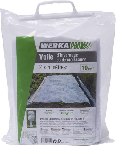 Winter Plantenhoes - Beschermhoes Tuin - Bescherming Tegen Vorst - Lichtgewicht Ademend Materiaal - 2x5 Meter - Wit