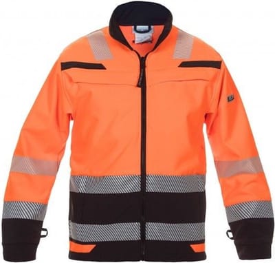Hydrowear Telford softshelljack EN471 | 04025985-149 | oranje/zwart | M