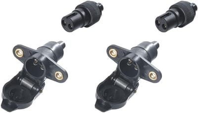 Aanhangerstekker Set - Voertuig Koppeling - Aanhanger Verbinding - Waterdicht Ontwerp - 2 Stuks - Zwart