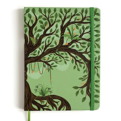 Dailygoods- Tekenboek 240 pagina's - Dagboek - Hardcover - Creativiteit - Levensboom - Perfect voor kunstenaars - Notitieboek