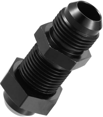 Dailygoods - Auto Brandstof Fitting - Aluminium Adapter - Zwart - 8AN Mannelijke Flare - Slijtvast en Corrosiebestendig - Geschikt voor Auto's - Model...