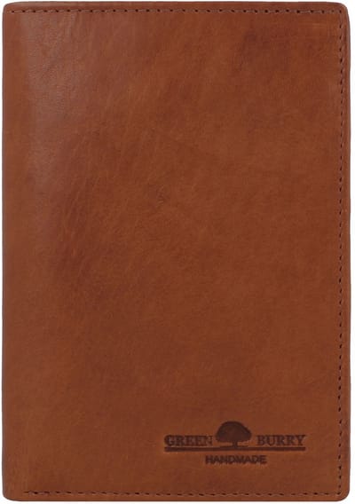 Greenburry Newport Portemonnee RFID-bescherming Leer 12.5 cm - Jongens - Staand formaat - caramel