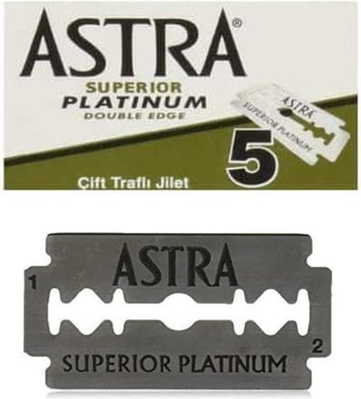 Astra Superior Platinum scheermesjes - Double Edge Blade - 1 doosjes van 5 scheermesjes