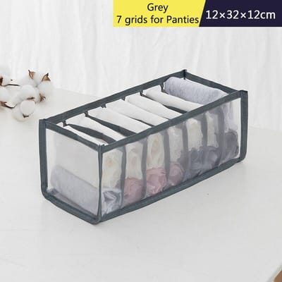 7/11 Grids Opvouwbare Ondergoed Opbergdoos Kast Lade Verdeler Kast Organisatoren Voor Sokken Panties Organisator Slaapzaal Bespaar Ruimte 7 girds