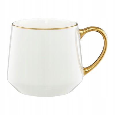 Ambition Koninklijke Porseleinen Mok 460 ml - Elegant Goud Design